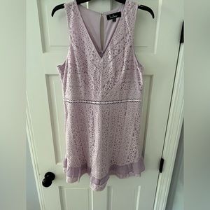Purple Lace Lulus Dress Size XL